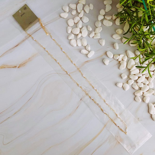18K Gold Mini Pearl Mini Star Necklace - Delicate and Versatile Jewelry for Any Outfit