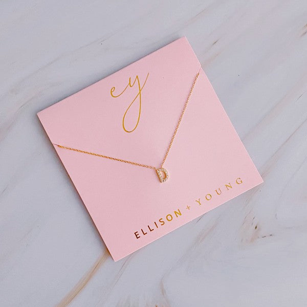 18K Gold Initial Necklace: Understated Beauty