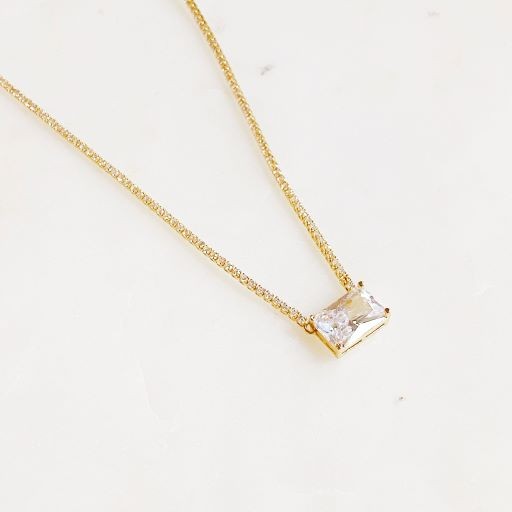 Emerald Cut Pendant Tennis Necklace - Classy and Versatile
