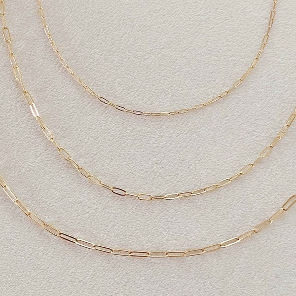 Triple Chain Link Necklace Set - 3 Styles