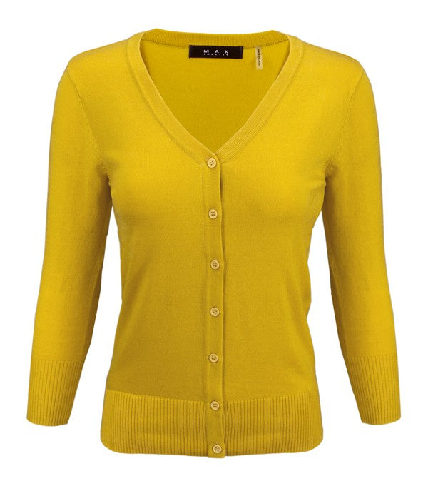 Crewneck Button Down Knit Plus Size Cardigans