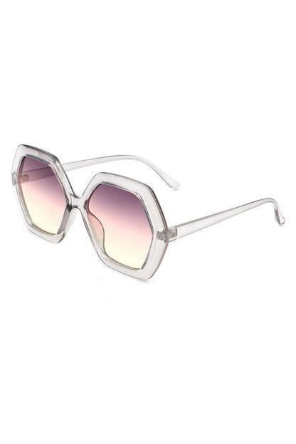 Geometric Polygon Square Fashion Sunglasses