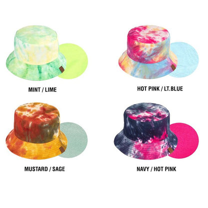 C.C Tie Dye Accent Bucket Hat