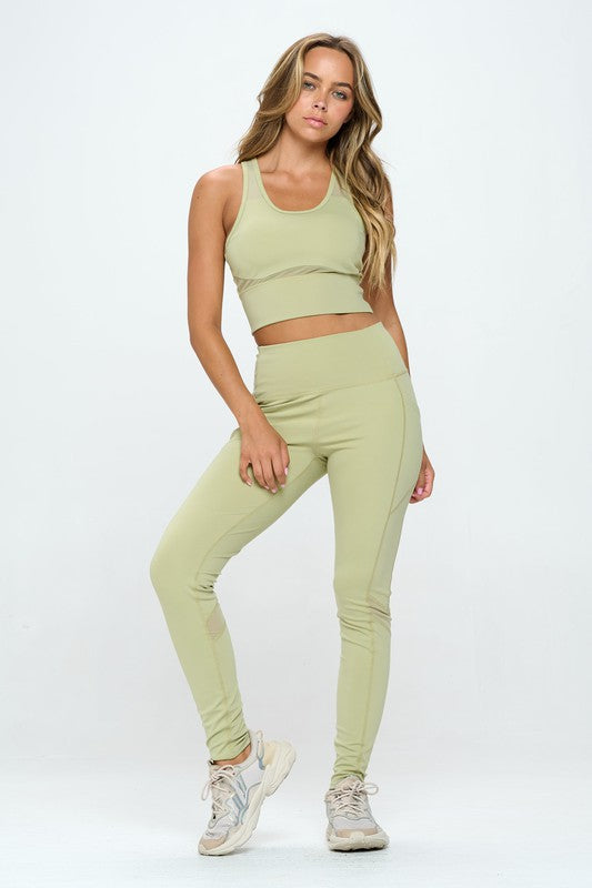 Women's Two Piece Activewear Set Cut Out Detail