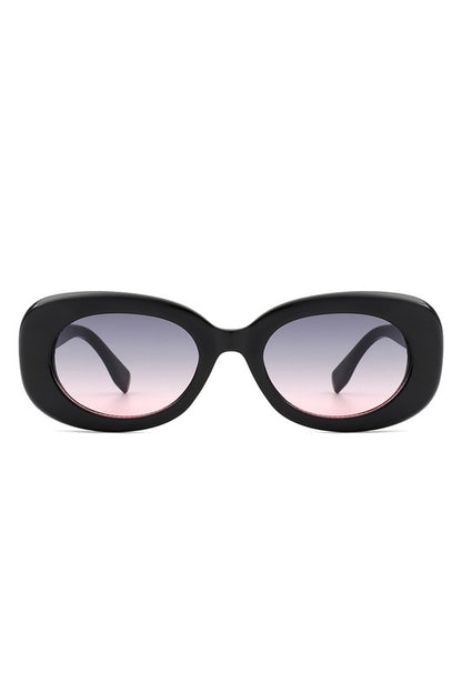 Oval Retro 90s Round Narrow Vintage Sunglasses