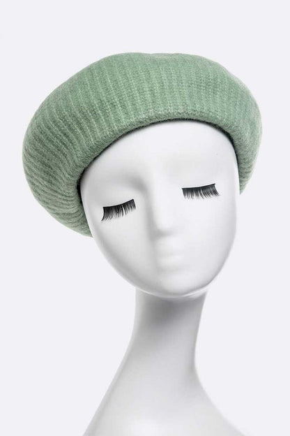 Soft Wool Blend Structure Beret