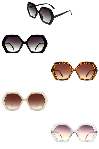 Geometric Polygon Square Fashion Sunglasses