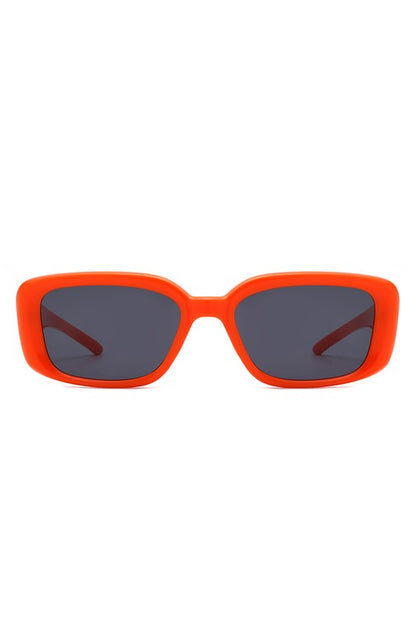 Rectangle Retro Flat Top Square Sunglasses