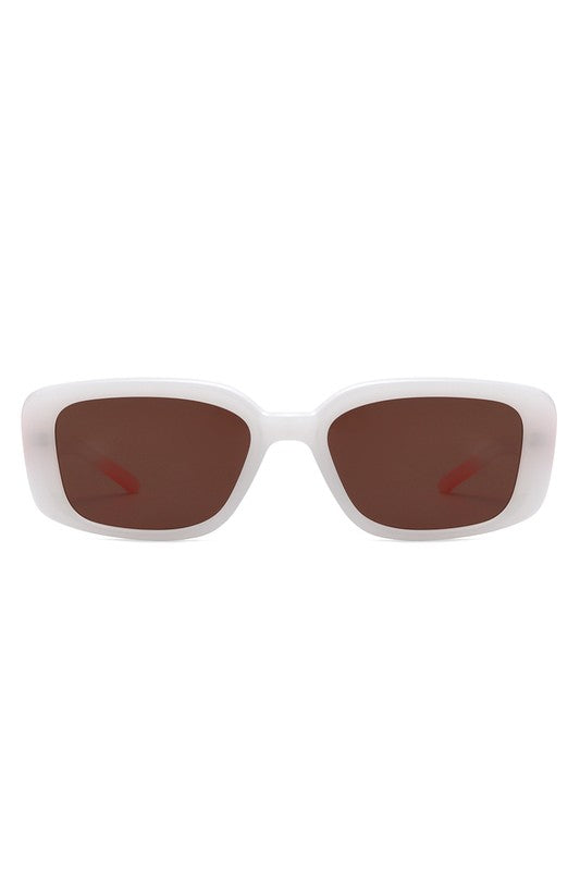 Rectangle Retro Flat Top Square Sunglasses