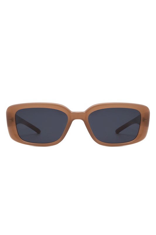 Rectangle Retro Flat Top Square Sunglasses