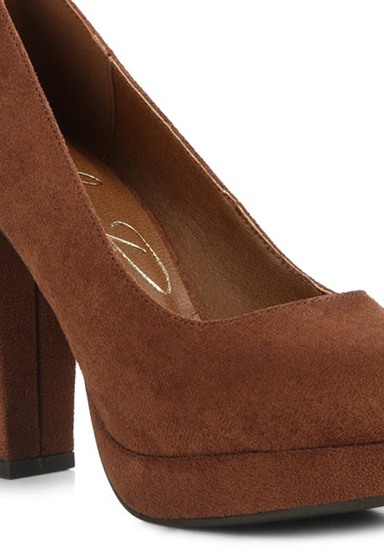 Delia Seude Block Heel Pumps