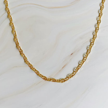 18K Gold My Favorite Chain Necklace - Designer Inspired Statement Piece for Elegance