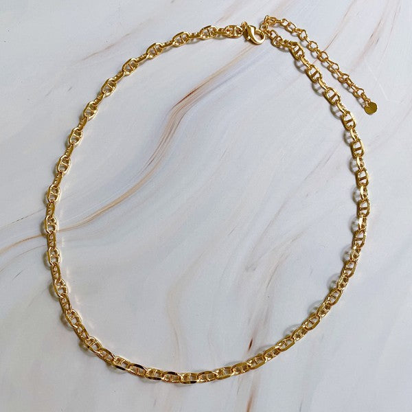 18K Gold My Favorite Chain Necklace - Designer Inspired Statement Piece for Elegance