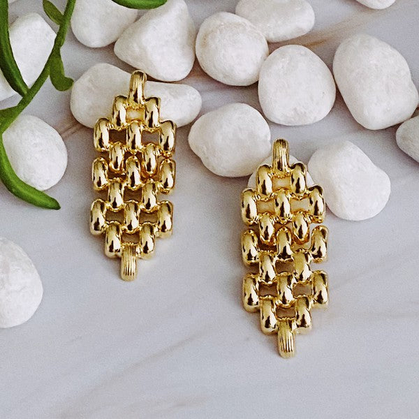 City Girl Chain Earrings - Sophisticated and Chic Lightweight Design