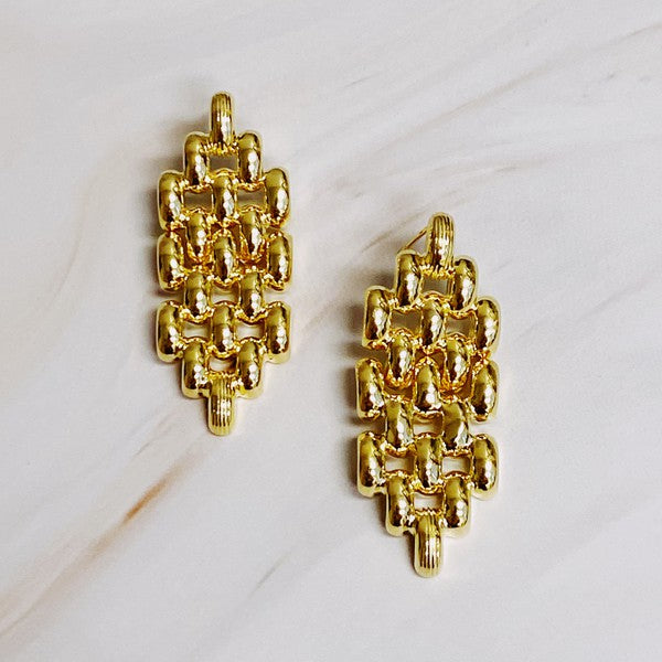 City Girl Chain Earrings - Sophisticated and Chic Lightweight Design