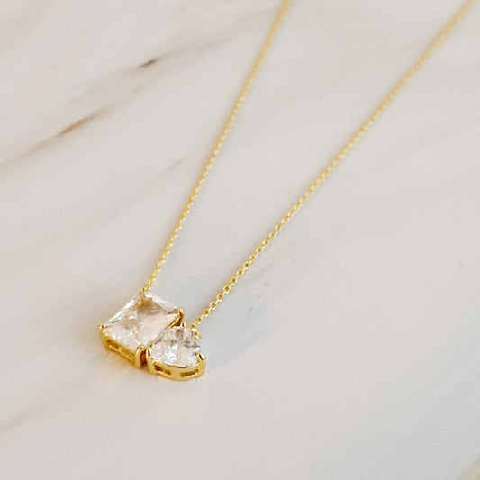 18k Gold Shines Next To You Necklace - Delicate and Elegant Glamour for Any Outfit!