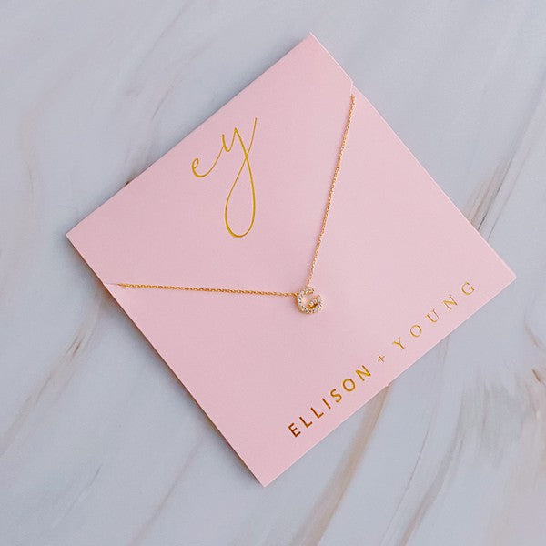 18K Gold Initial Necklace: Understated Beauty