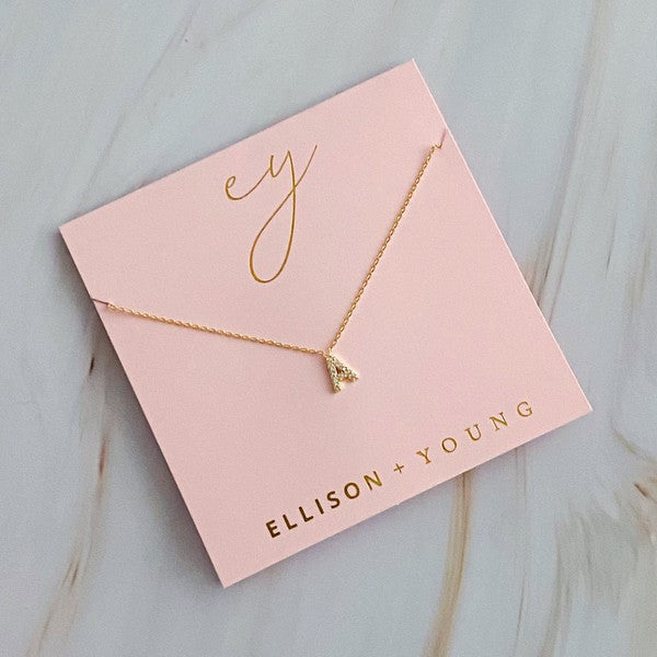 18K Gold Initial Necklace: Understated Beauty