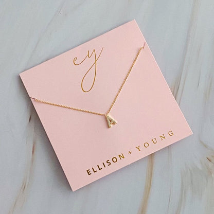 18K Gold Initial Necklace: Understated Beauty