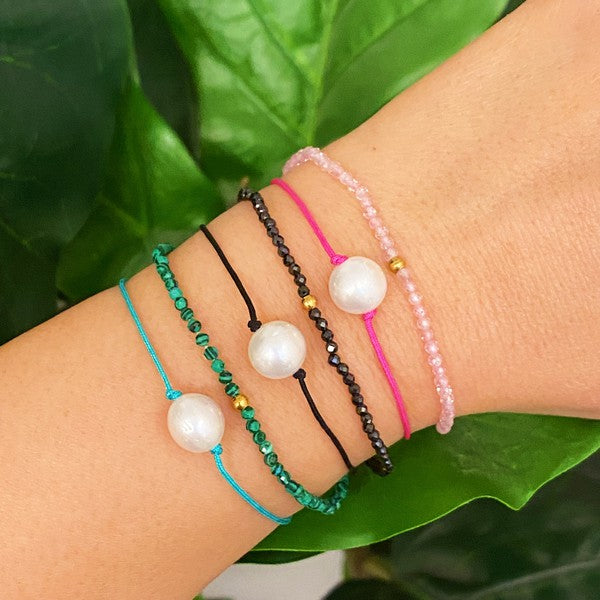 Genuine Pearl Color Dream Bracelet Set Of 2