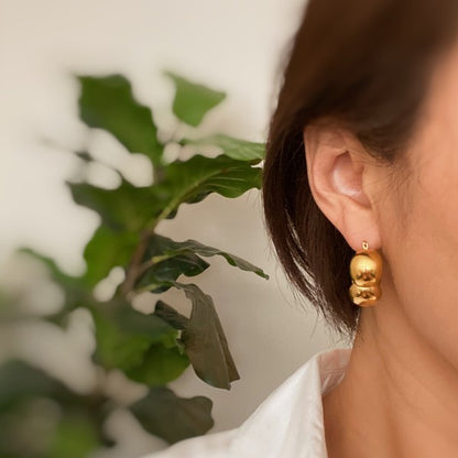 Beautifully Volumized Hoop Earrings