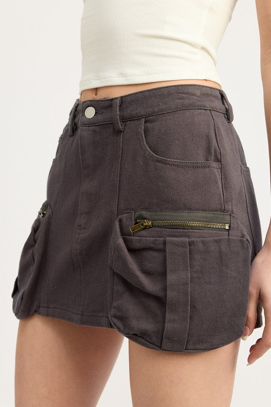 CARGO MINI SKIRT