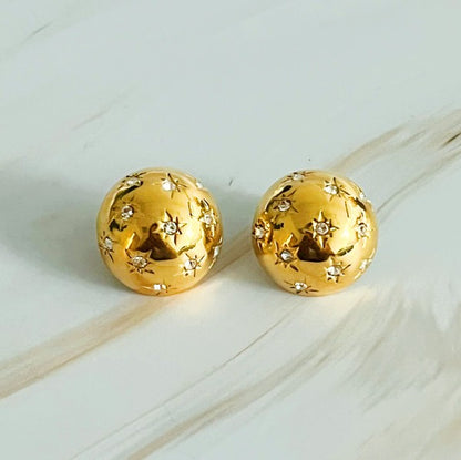 Starlight Sphere Stud Earrings