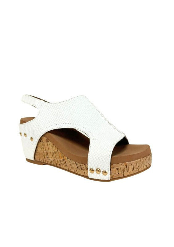 HANNAH THICK SOLE ROMAN WEDGES - PLATFORMS