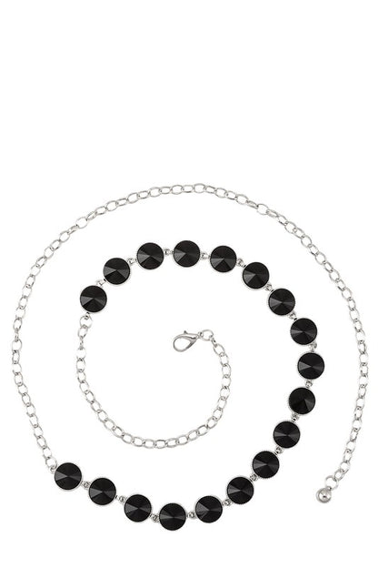 Circle Jewel Chain Belt