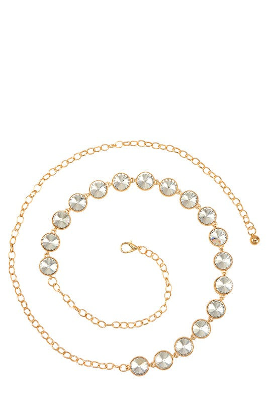 Circle Jewel Chain Belt