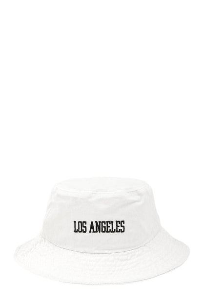 LOS ANGELES 3D Embroidery Bucket Hat