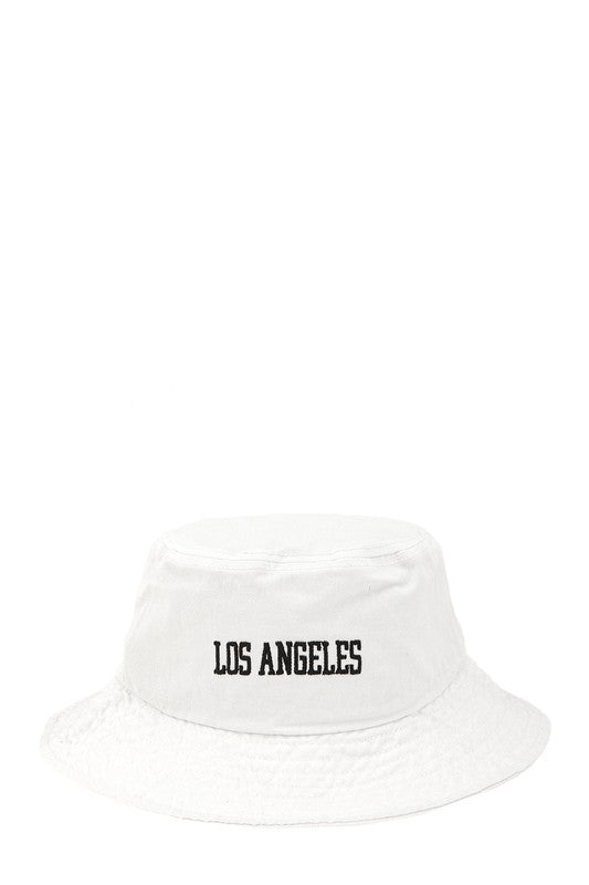 LOS ANGELES 3D Embroidery Bucket Hat