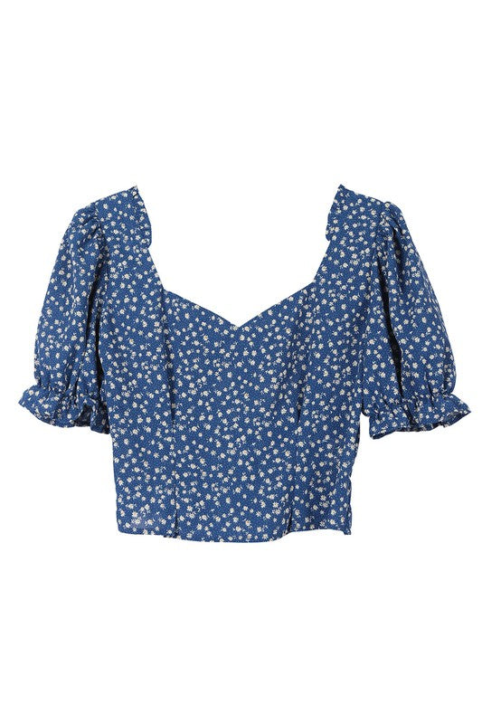 SS puff sleeve top