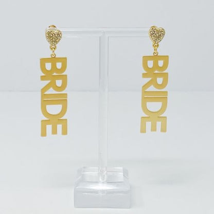 18k Gold Say I Do Bride Earrings - Perfect Gifts for Brides - Bachelorette Party