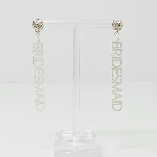 18k Gold Plated Be My Bridesmaid Earrings - Ideal Gift for Bridesmaids, Perfect for Bachelorette Parties