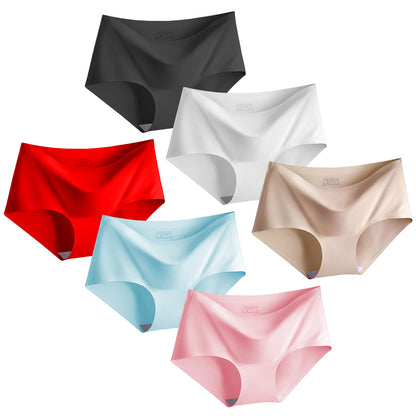 Women’s 3 Pack Seamless Basic Invisible Underwear Bikini Hipster Briefs Panties FULL BACK